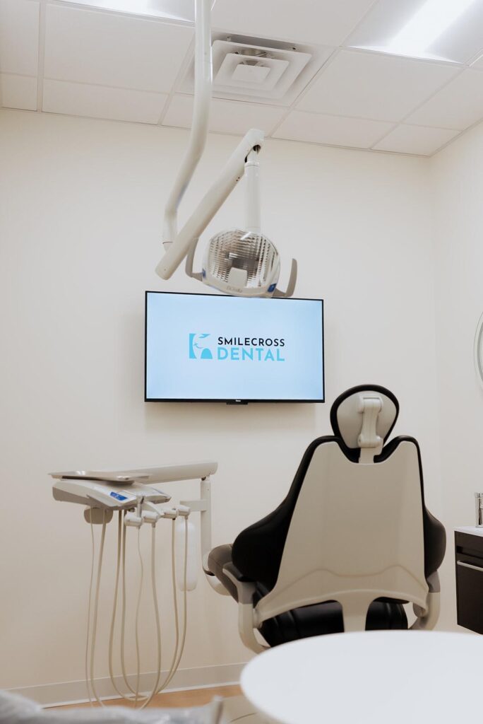 patient room with tv